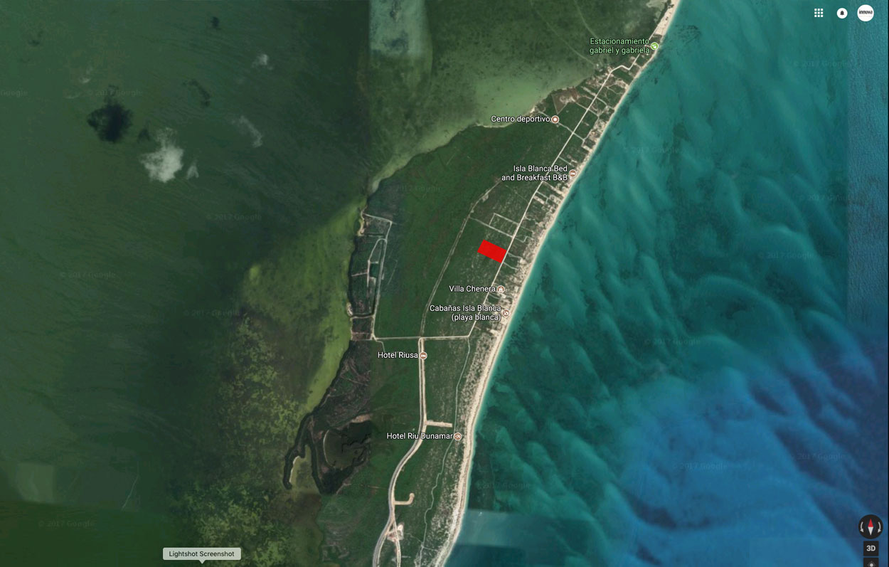 Terreno en zona continental con vista al mar Bienes Raíces Quintana Roo